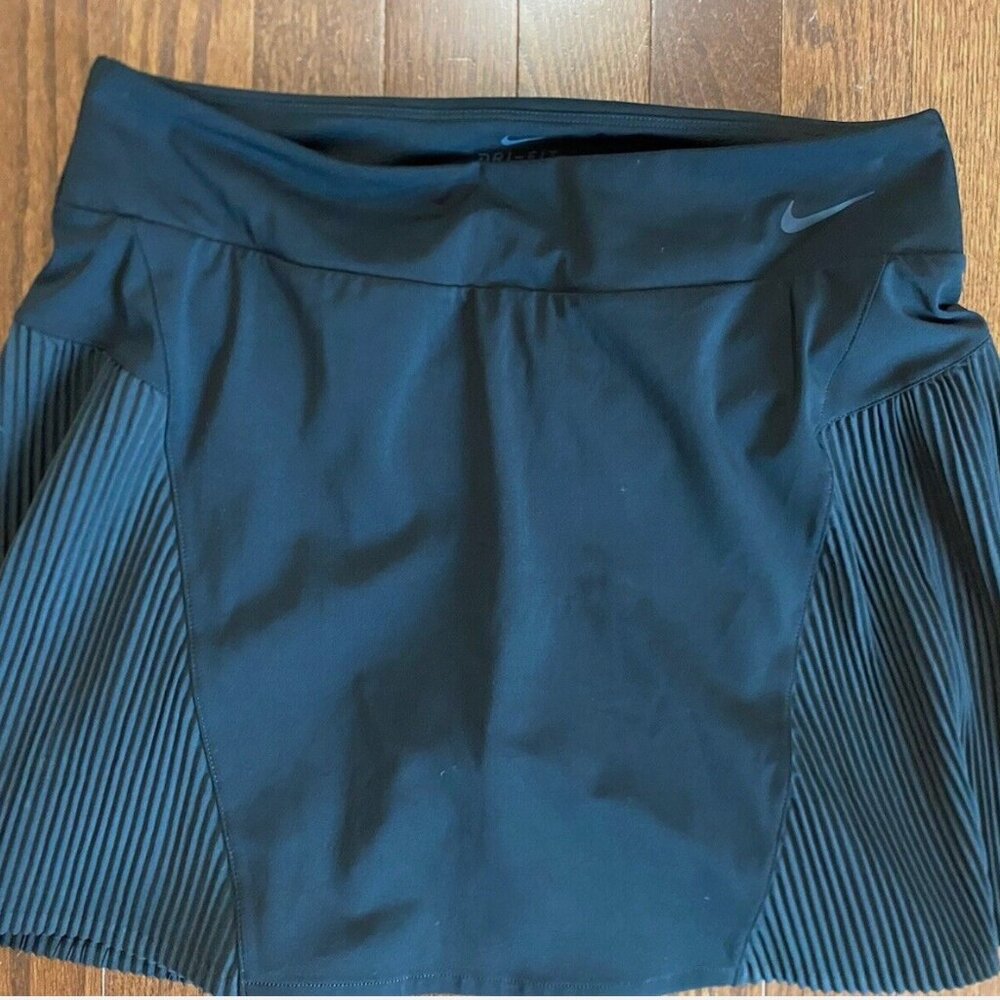 Nike Black Micro Pleat Tennis Skirt Skort S Pickle Ball